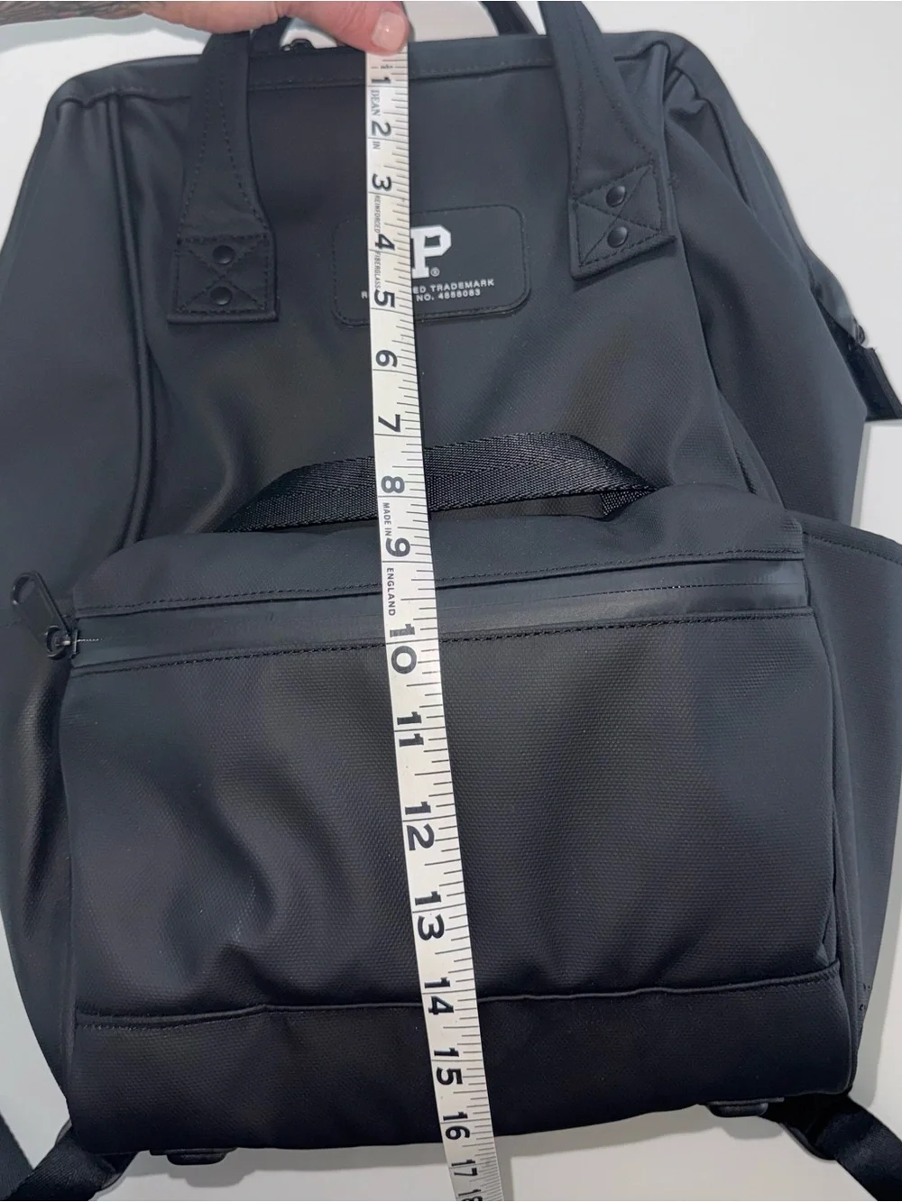 Portland Gear Black Utility Backpack with Front Zip Pocket